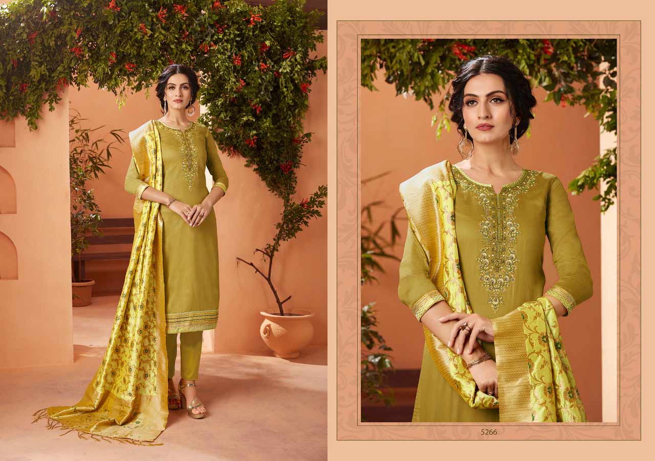 Virasat Vol-4 Kessi Fabrics Design Silk Dress Materials Virasat Vol-4 Kessi Fabrics Design Silk Dress Materials